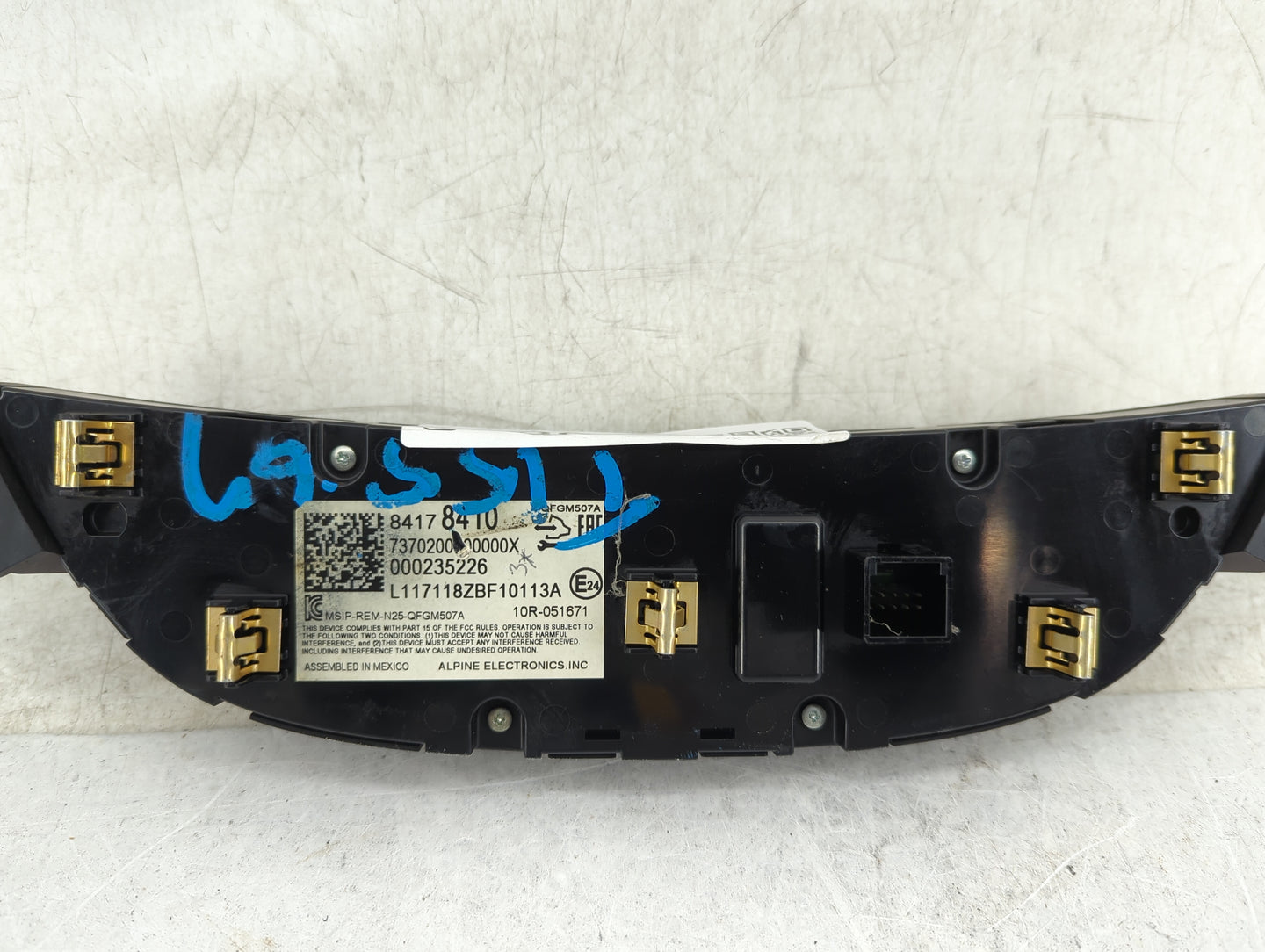 2016-2017 Chevrolet Malibu Climate Control Module Temperature AC/Heater Replacement P/N:84178407 Fits Fits 2016 2017 OEM Use