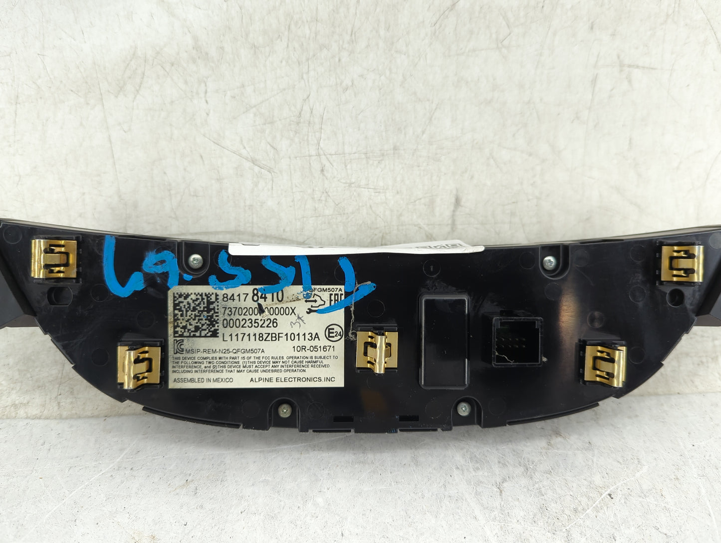 2016-2017 Chevrolet Malibu Climate Control Module Temperature AC/Heater Replacement P/N:84178407 Fits Fits 2016 2017 OEM Use