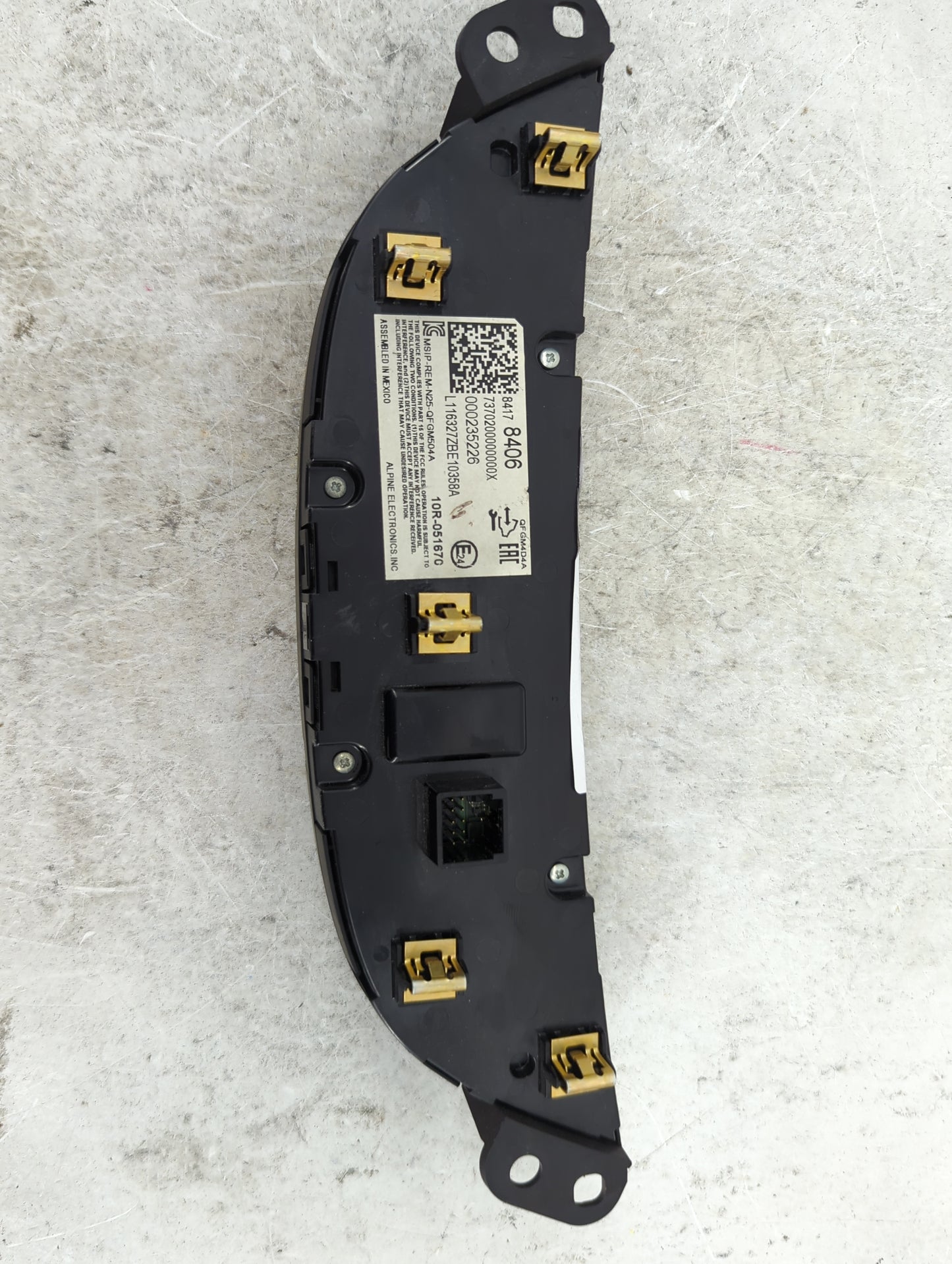 2016-2017 Chevrolet Malibu Climate Control Module Temperature AC/Heater Replacement P/N:8417 8406 MSIP-REM-N25-QFGM504A Fits