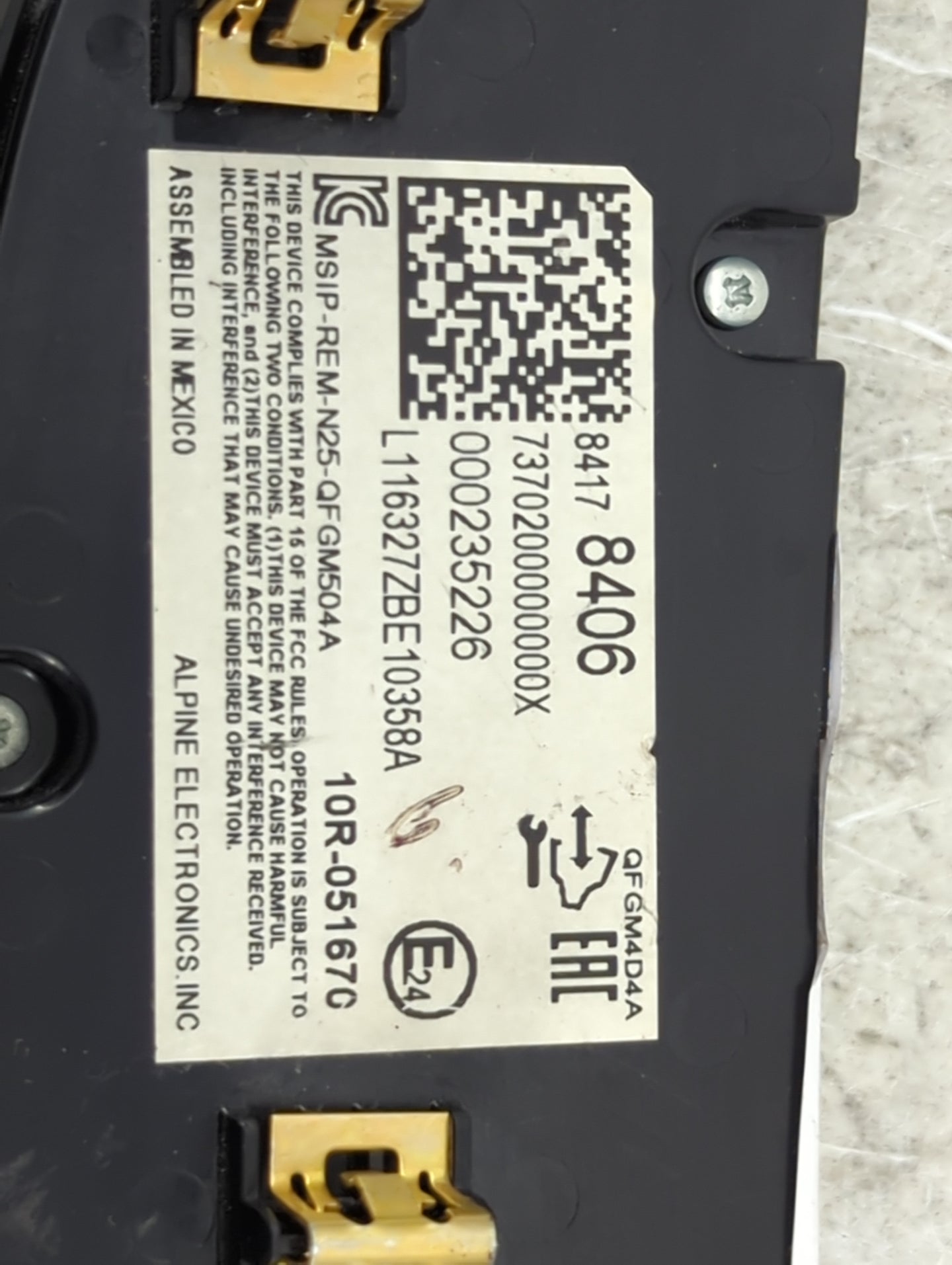 2016-2017 Chevrolet Malibu Climate Control Module Temperature AC/Heater Replacement P/N:8417 8406 MSIP-REM-N25-QFGM504A Fits