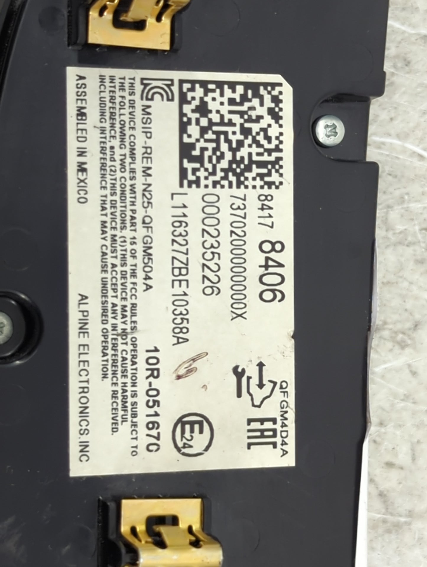 2016-2017 Chevrolet Malibu Climate Control Module Temperature AC/Heater Replacement P/N:8417 8406 MSIP-REM-N25-QFGM504A Fits