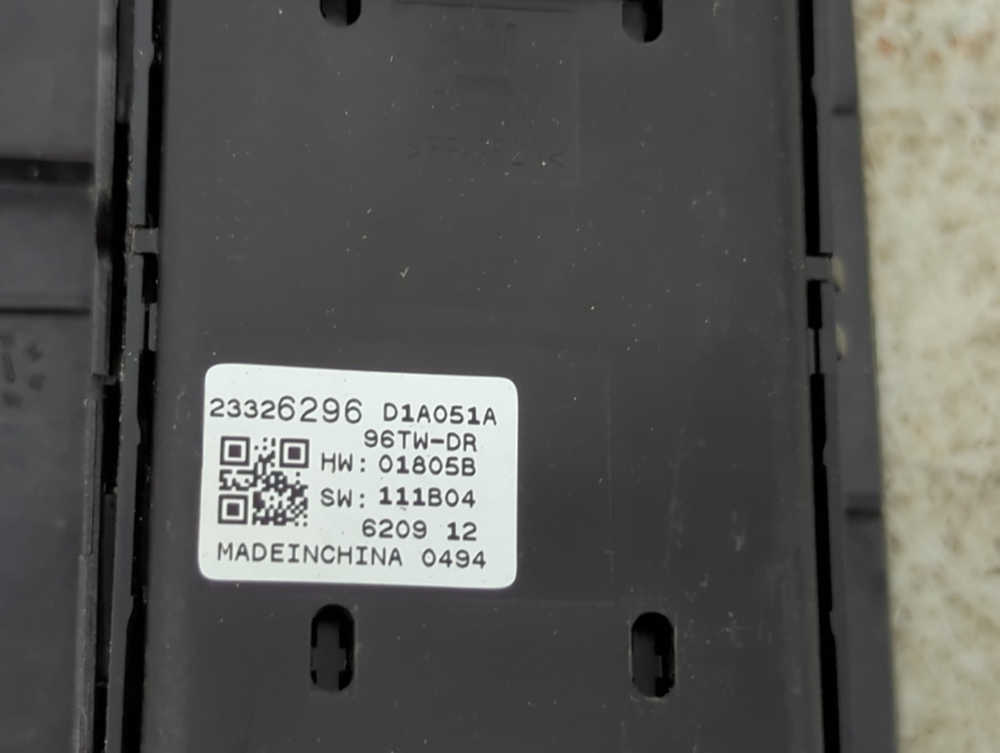 2016-2021 Chevrolet Malibu Master Power Window Switch Replacement Driver Side Left P/N:23326296 D1A051A Fits OEM Used Auto P