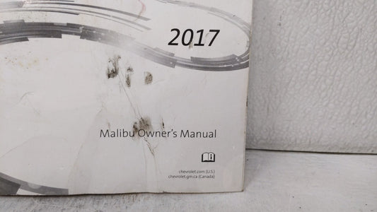 2017 Chevrolet Malibu Owners Manual Book Guide OEM Used Auto Parts