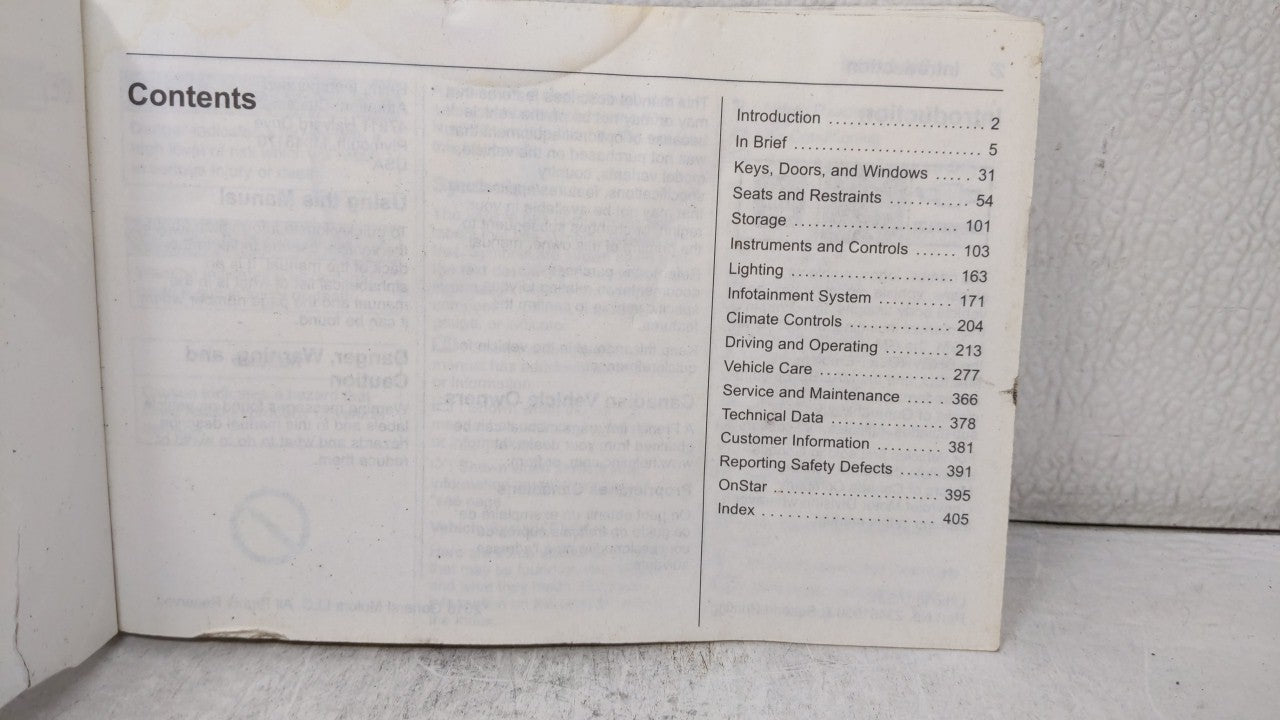 2017 Chevrolet Malibu Owners Manual Book Guide OEM Used Auto Parts - Oemusedautoparts1.com