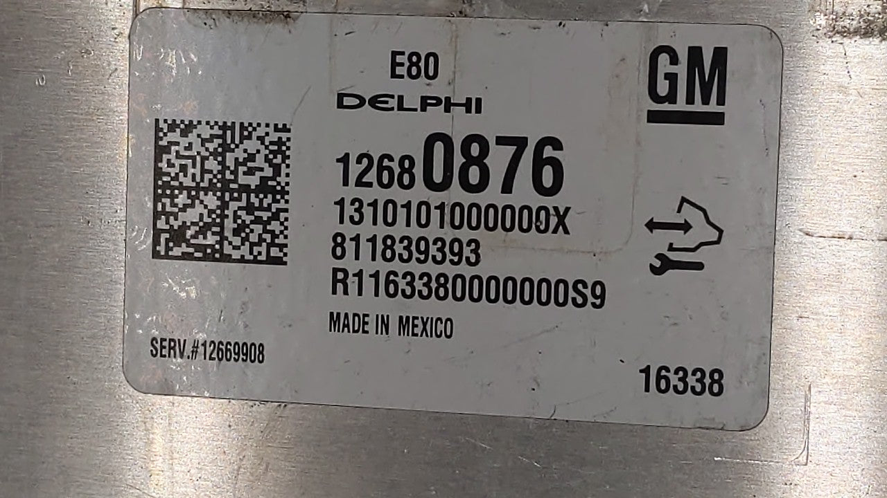 2017-2018 Chevrolet Malibu PCM Engine Control Computer ECU ECM PCU OEM P/N:12696201 12692038, 12676683 Fits Fits 2017 2018 2