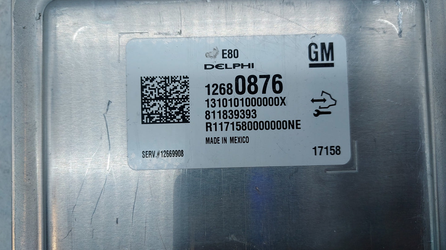 2017-2018 Chevrolet Malibu PCM Engine Control Computer ECU ECM PCU OEM P/N:12687467 12696201, 12692038 Fits Fits 2017 2018 2