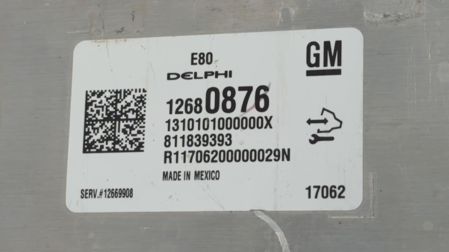 2017-2018 Chevrolet Malibu PCM Engine Control Computer ECU ECM PCU OEM P/N:12687467 12696201, 12692038 Fits Fits 2017 2018 2