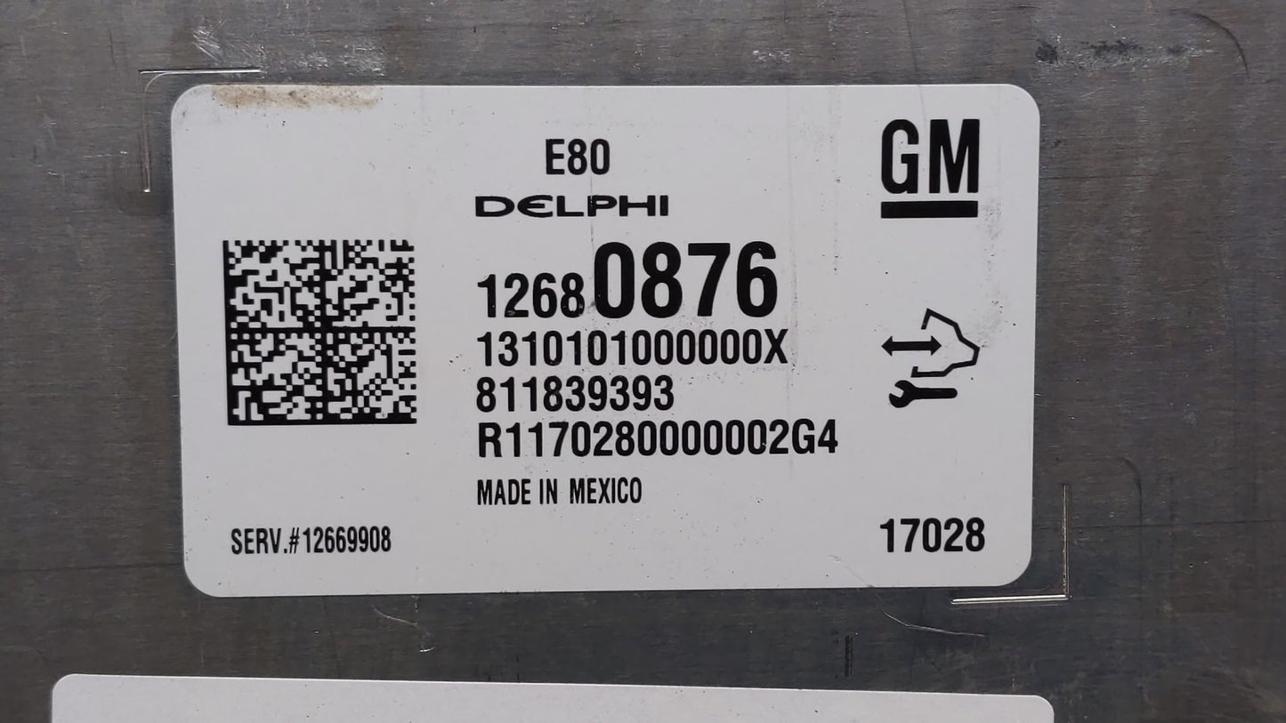 2017-2018 Chevrolet Malibu PCM Engine Control Computer ECU ECM PCU OEM P/N:12692812 12687467, 12696201 Fits Fits 2017 2018 2
