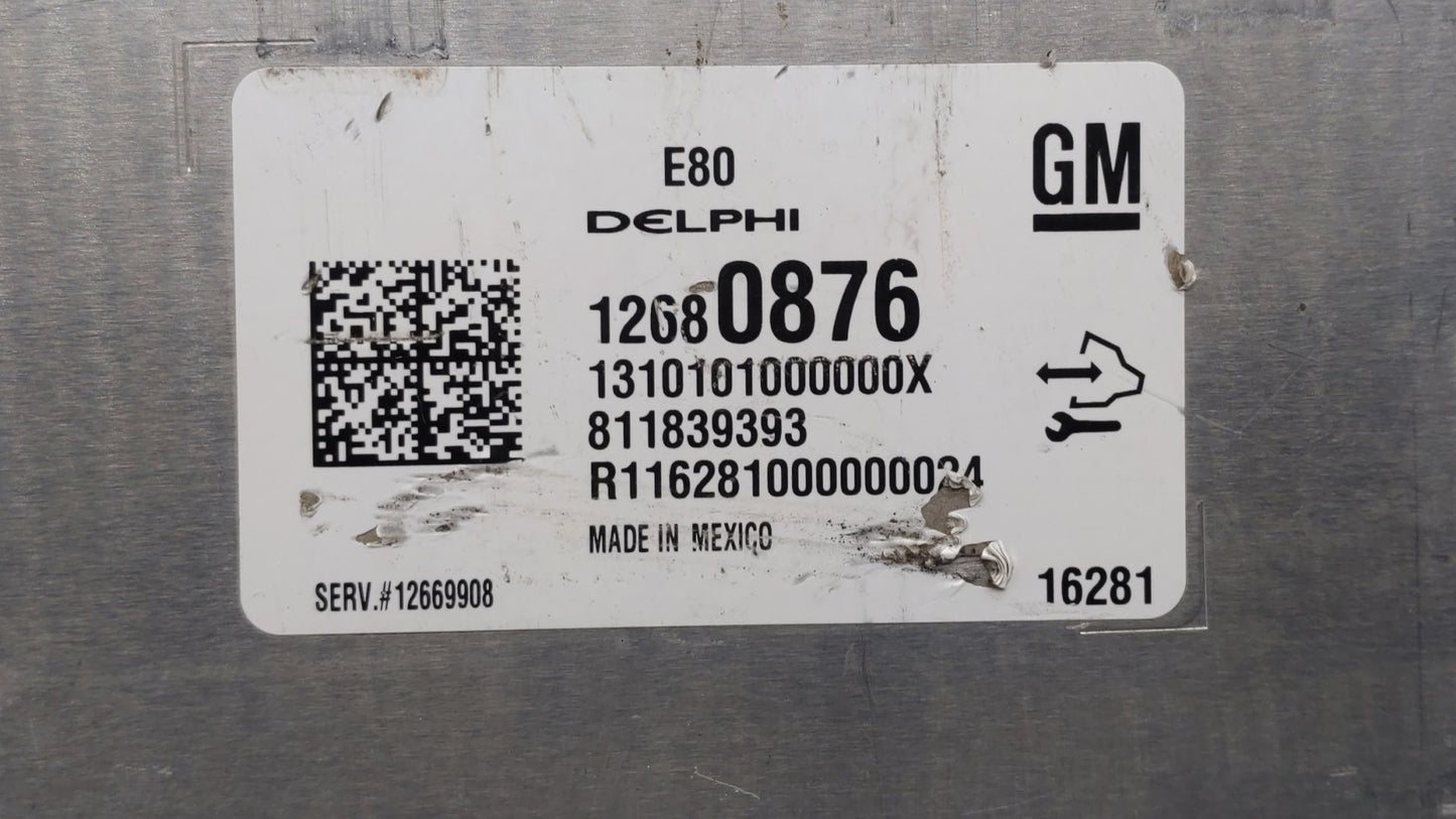 2017-2018 Chevrolet Malibu PCM Engine Control Computer ECU ECM PCU OEM P/N:12692812 12687467, 12696201 Fits Fits 2017 2018 2