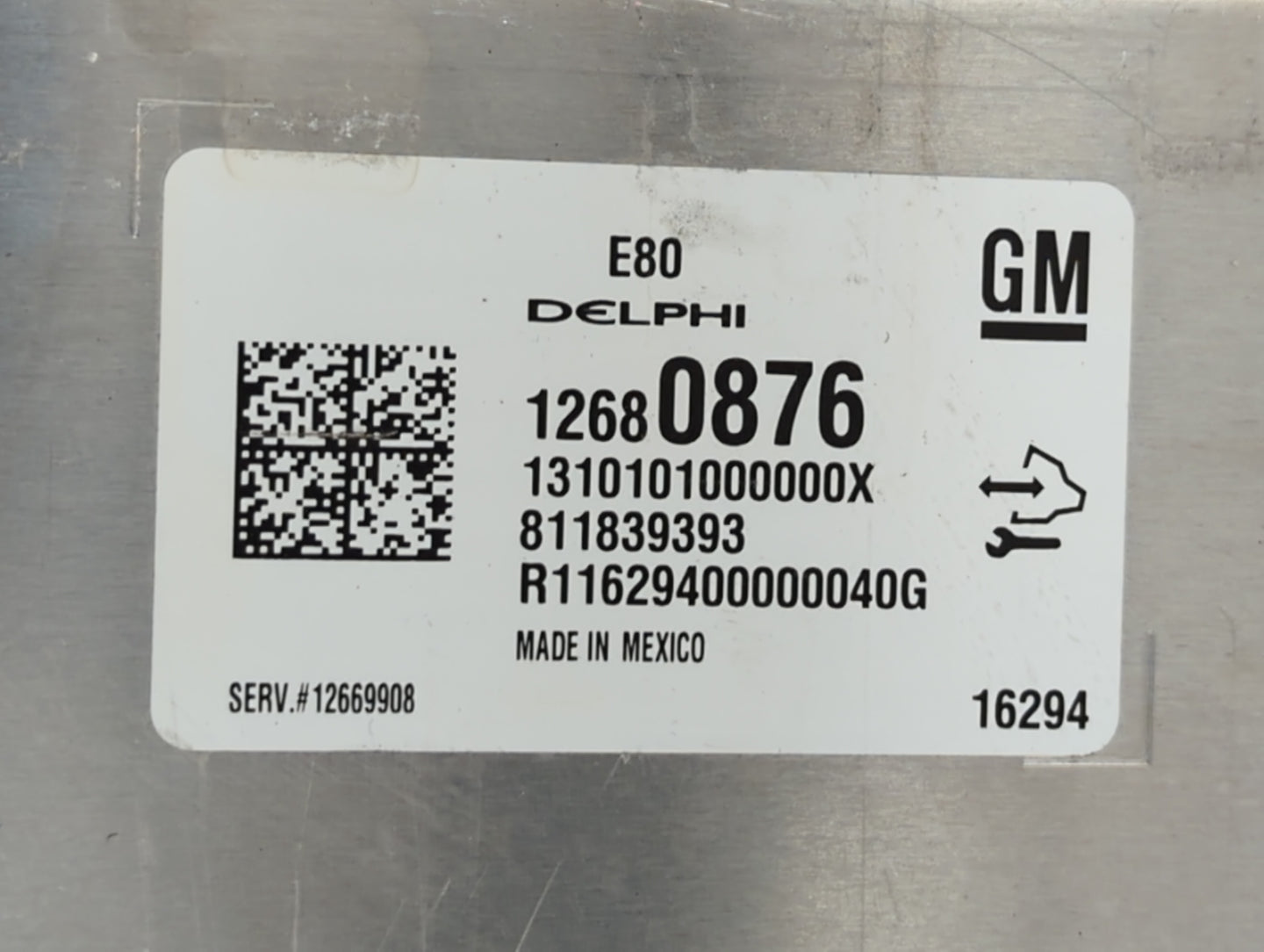 2017-2018 Chevrolet Malibu PCM Engine Control Computer ECU ECM PCU OEM P/N:12692812 12687467, 12696201 Fits Fits 2017 2018 2