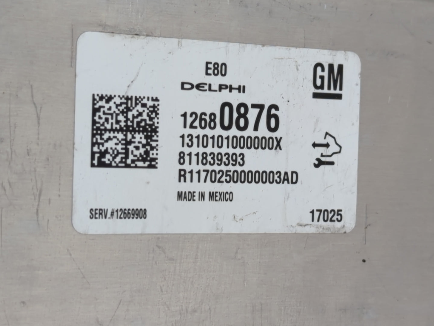 2017-2018 Chevrolet Malibu PCM Engine Control Computer ECU ECM PCU OEM P/N:12688973 12697837, 12687328 Fits Fits 2017 2018 2