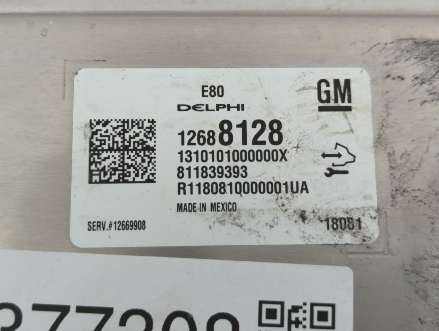 2017-2018 Chevrolet Malibu PCM Engine Control Computer ECU ECM PCU OEM P/N:12688128 Fits Fits 2017 2018 2019 OEM Used Auto P