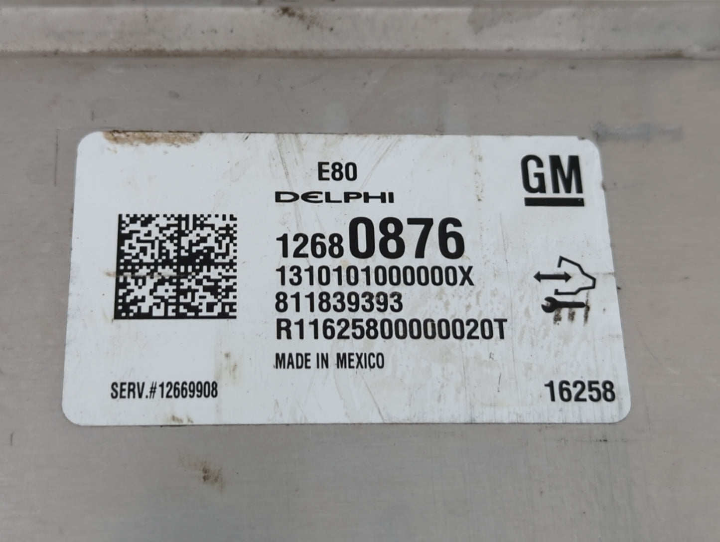 2017-2018 Chevrolet Malibu PCM Engine Control Computer ECU ECM PCU OEM P/N:12692038 12700116, 12669908 Fits Fits 2017 2018 2