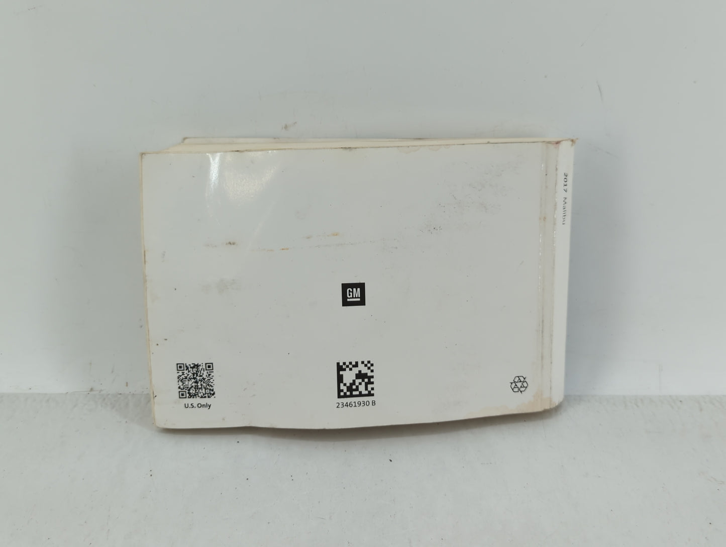 2017 Chevrolet Malibu Owners Manual Book Guide OEM Used Auto Parts - Oemusedautoparts1.com