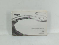 2017 Chevrolet Malibu Owners Manual Book Guide OEM Used Auto Parts - Oemusedautoparts1.com