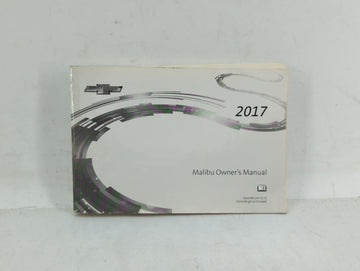 2017 Chevrolet Malibu Owners Manual Book Guide OEM Used Auto Parts - Oemusedautoparts1.com