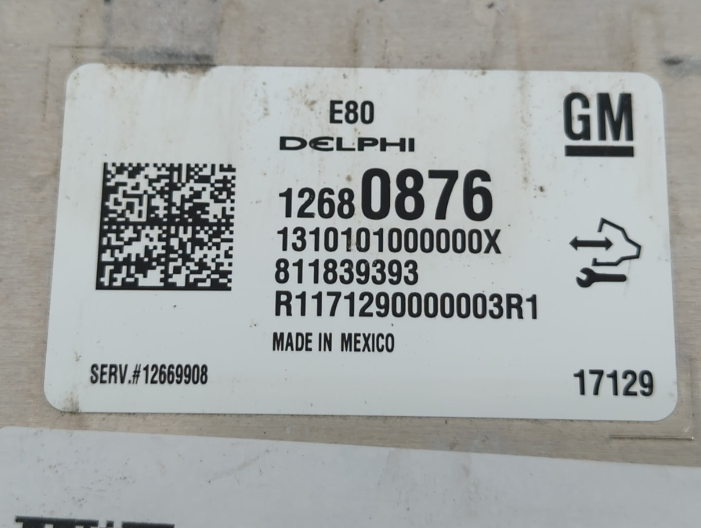 2017-2021 Chevrolet Malibu PCM Engine Control Computer ECU ECM PCU OEM P/N:12669908 12680876 Fits OEM Used Auto Parts - Oemu