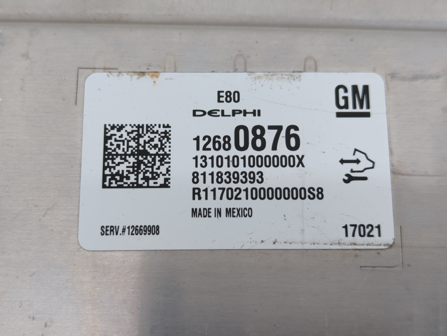 2017-2021 Chevrolet Malibu PCM Engine Control Computer ECU ECM PCU OEM P/N:12669908 12680876 Fits OEM Used Auto Parts - Oemu