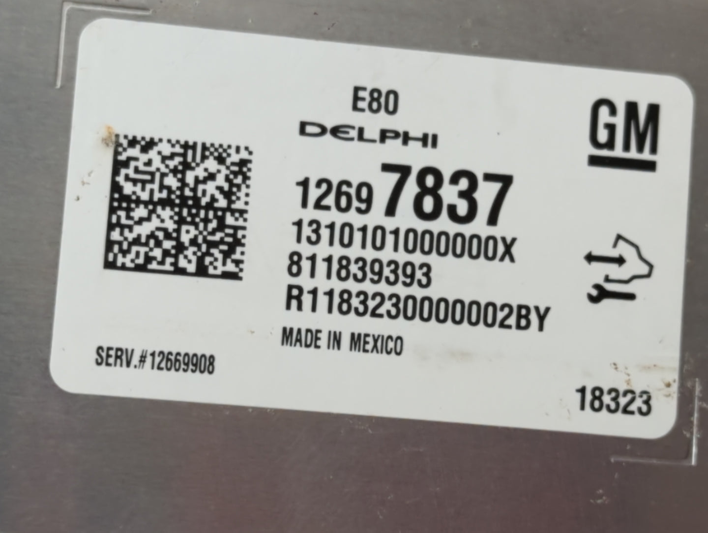 2017-2021 Chevrolet Malibu PCM Engine Control Computer ECU ECM PCU OEM P/N:12697837 12680876 Fits OEM Used Auto Parts - Oemu