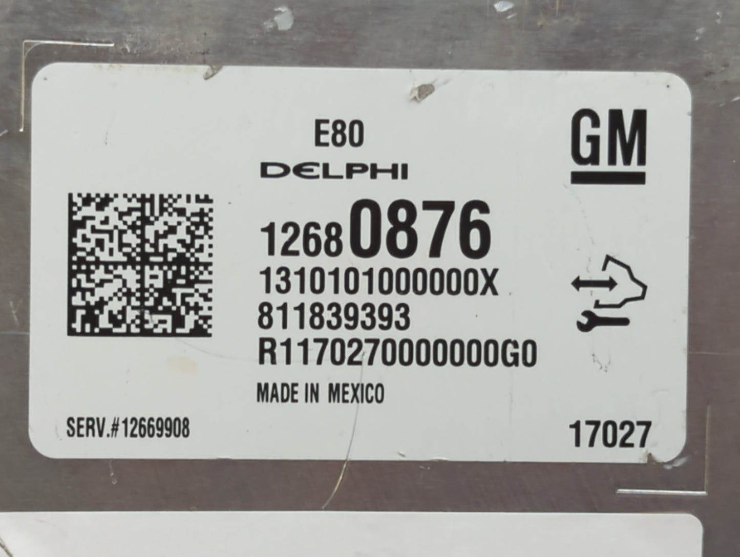 2017-2021 Chevrolet Malibu PCM Engine Control Computer ECU ECM PCU OEM P/N:12680876 Fits Fits 2017 2018 2019 2020 2021 2022 