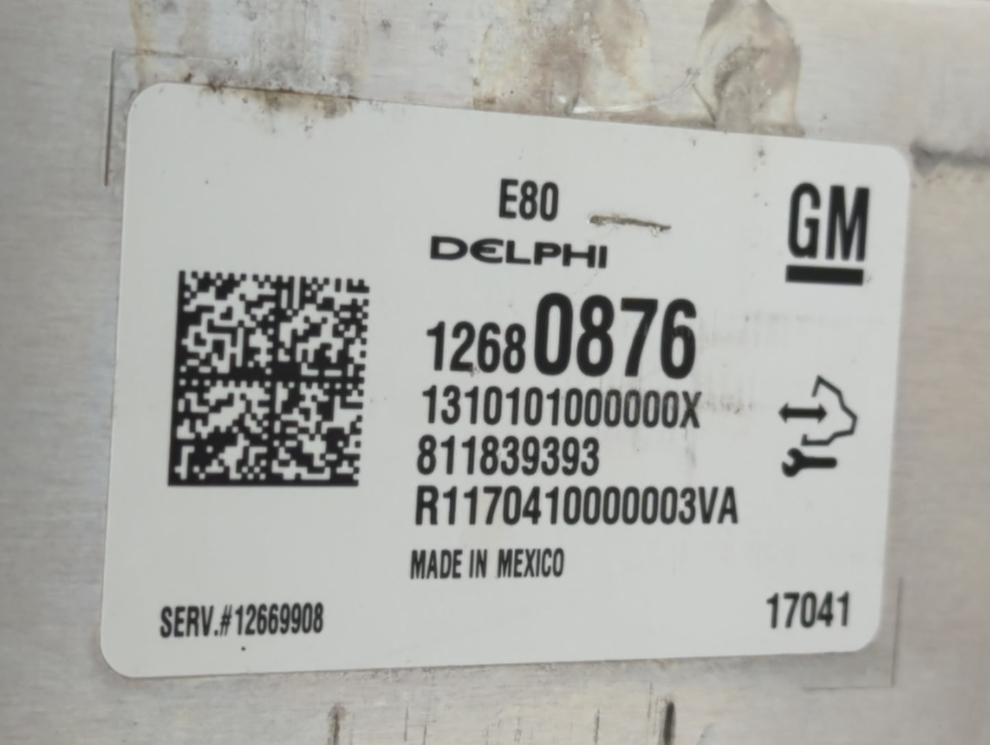 2017-2021 Chevrolet Malibu PCM Engine Control Computer ECU ECM PCU OEM P/N:12680876 811839393 Fits OEM Used Auto Parts - Oem