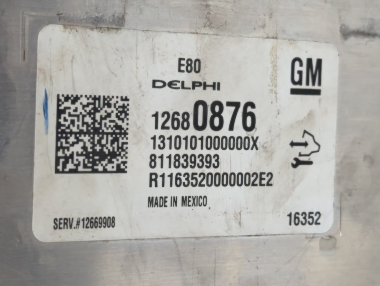 2017-2021 Chevrolet Malibu PCM Engine Control Computer ECU ECM PCU OEM P/N:12680876 Fits Fits 2017 2018 2019 2020 2021 2022 