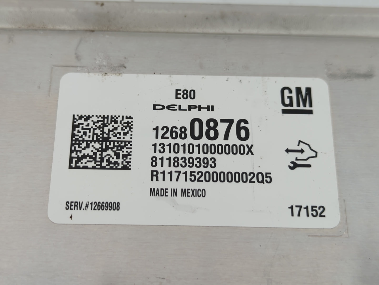 2017-2021 Chevrolet Malibu PCM Engine Control Computer ECU ECM PCU OEM P/N:12680876 Fits Fits 2017 2018 2019 2020 2021 2022 