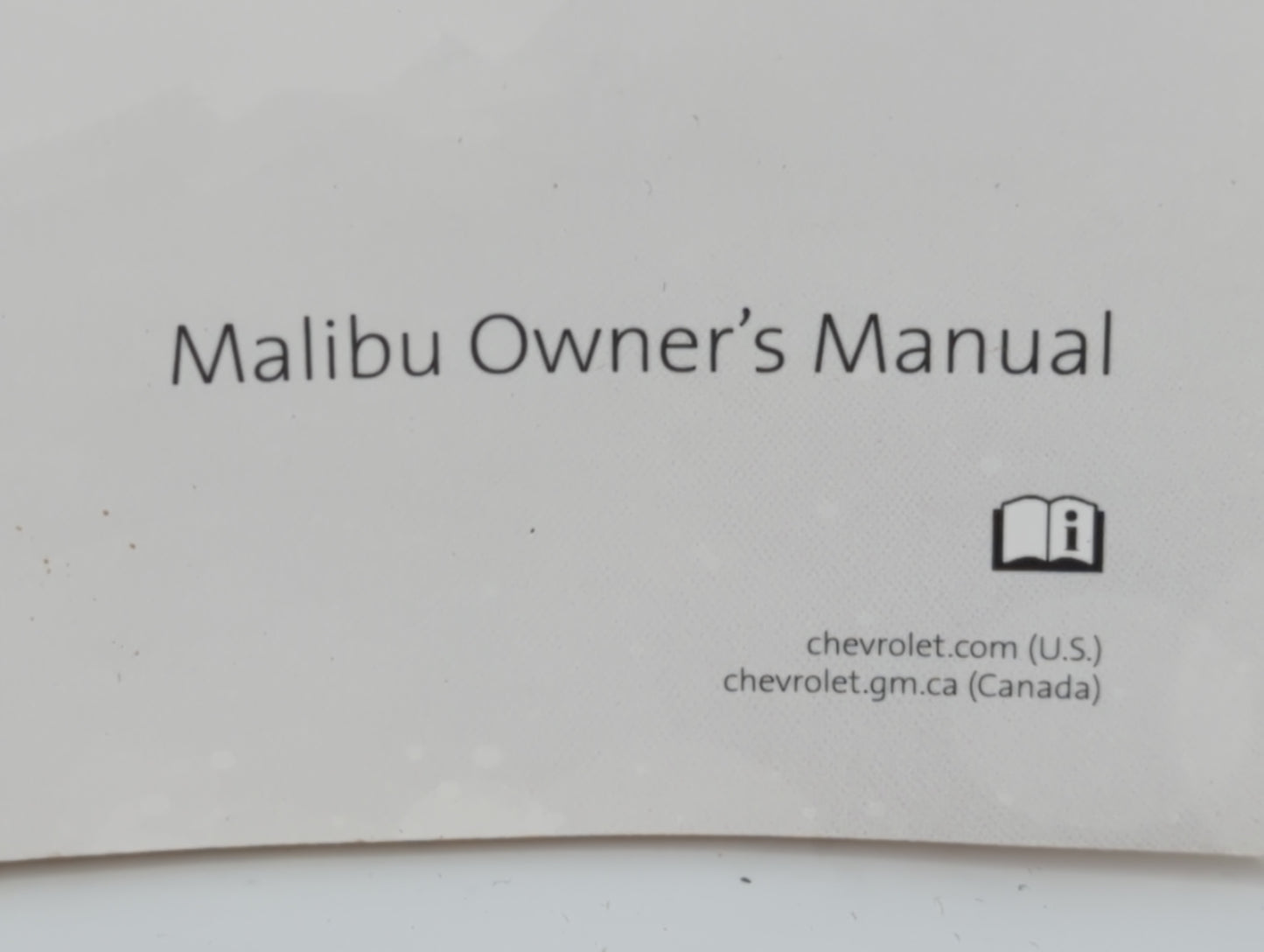 2017 Chevrolet Malibu Owners Manual Book Guide P/N:23461930 B OEM Used Auto Parts - Oemusedautoparts1.com