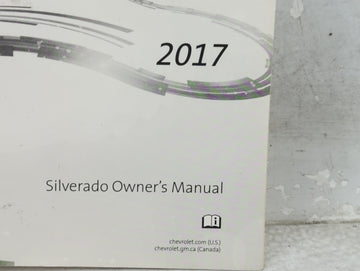 2017 Chevrolet Silverado Owners Manual Book Guide P/N:23476161 OEM Used Auto Parts