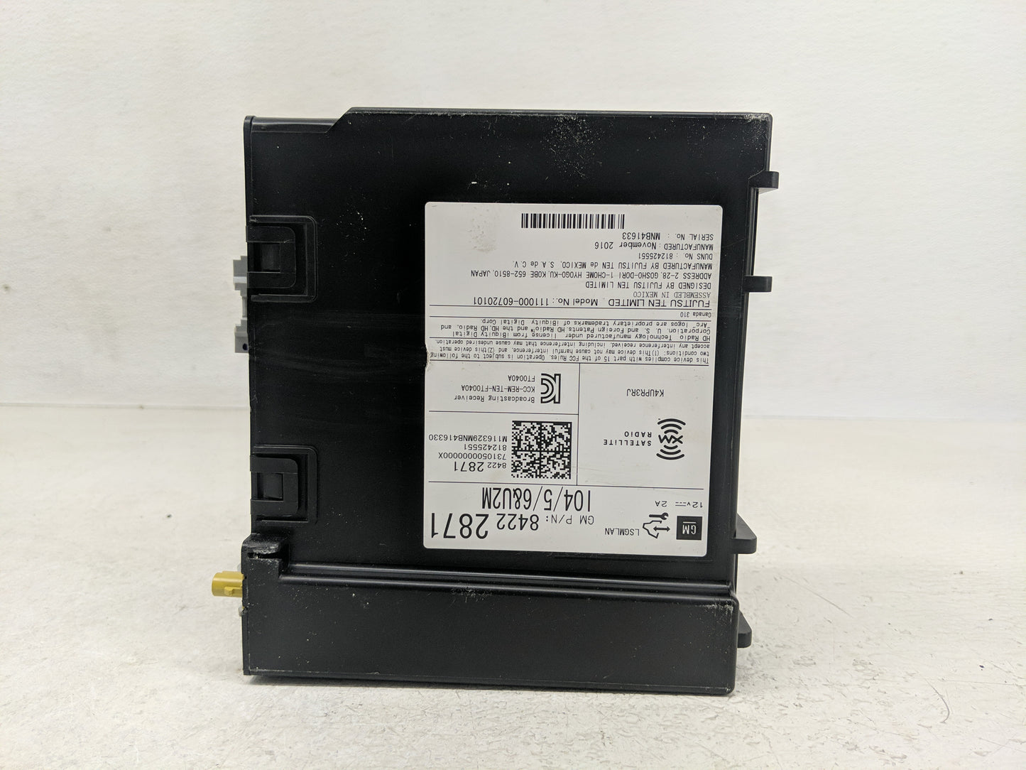2017 Chevrolet Silverado 1500 Radio AM FM Cd Player Receiver Replacement P/N:84222871 Fits OEM Used Auto Parts - Oemusedauto