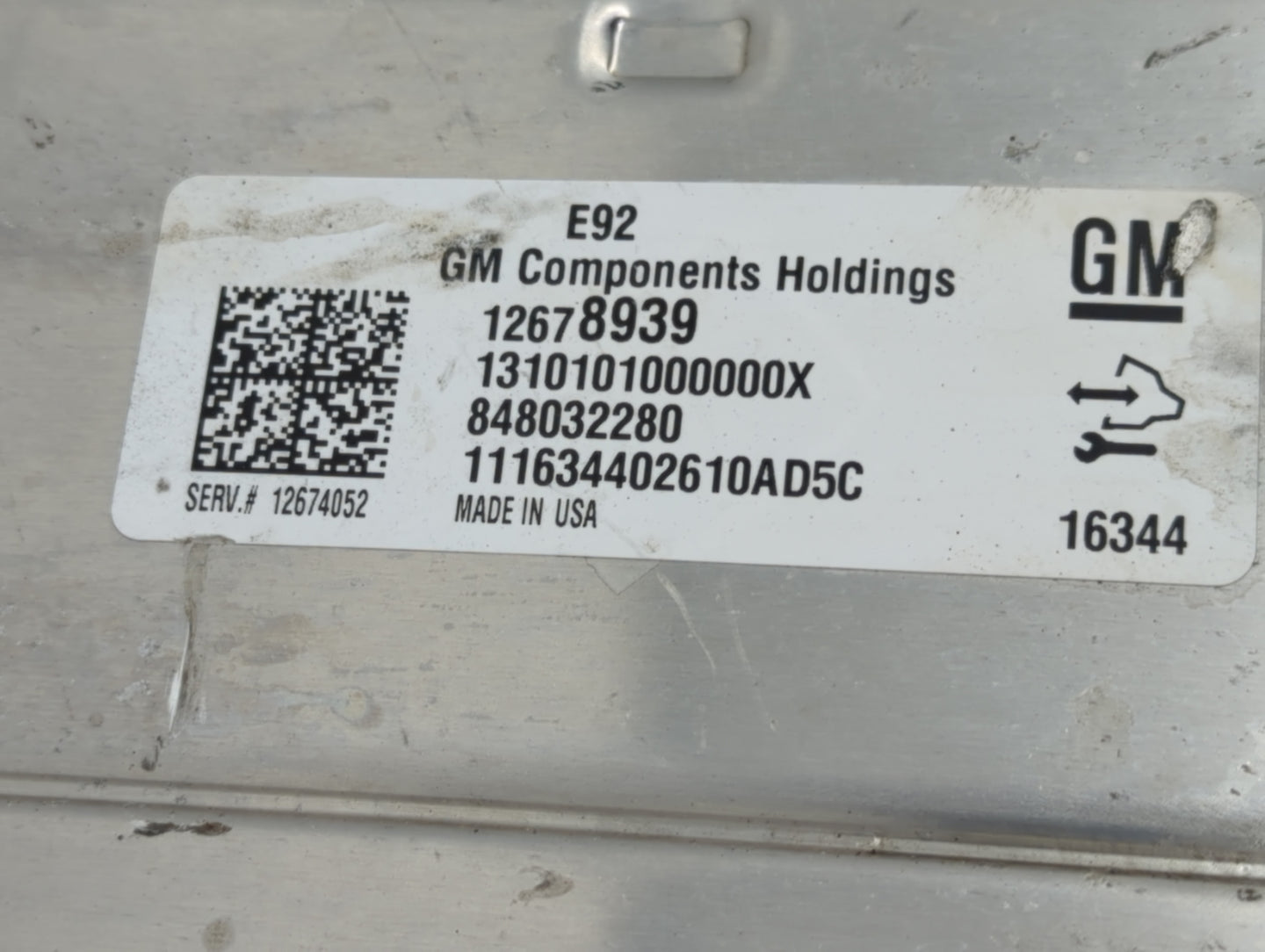 2016-2018 Chevrolet Silverado 1500 PCM Engine Control Computer ECU ECM PCU OEM P/N:12678939 Fits Fits 2016 2017 2018 OEM Use