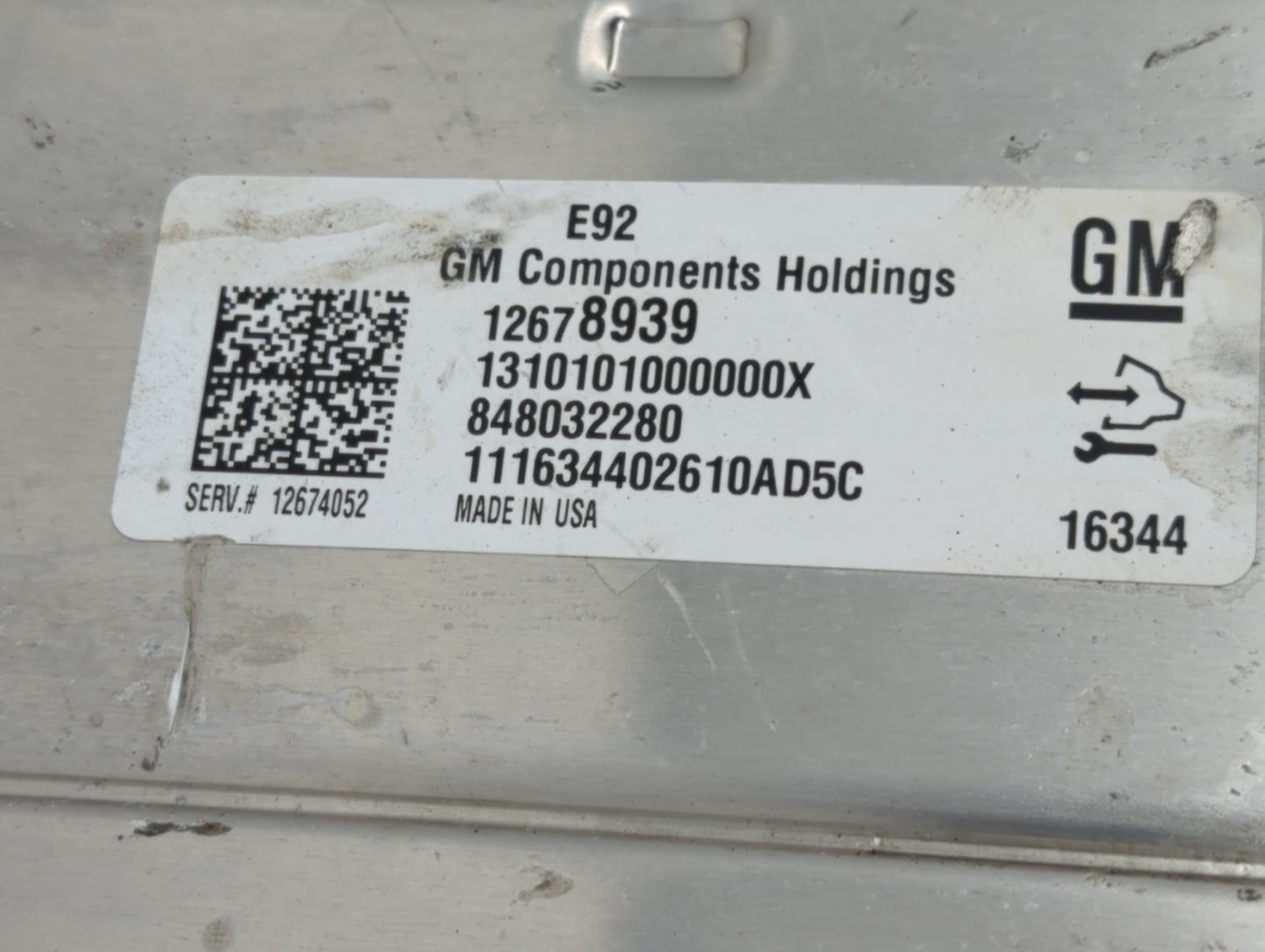 2016-2018 Chevrolet Silverado 1500 PCM Engine Control Computer ECU ECM PCU OEM P/N:12678939 Fits Fits 2016 2017 2018 OEM Use
