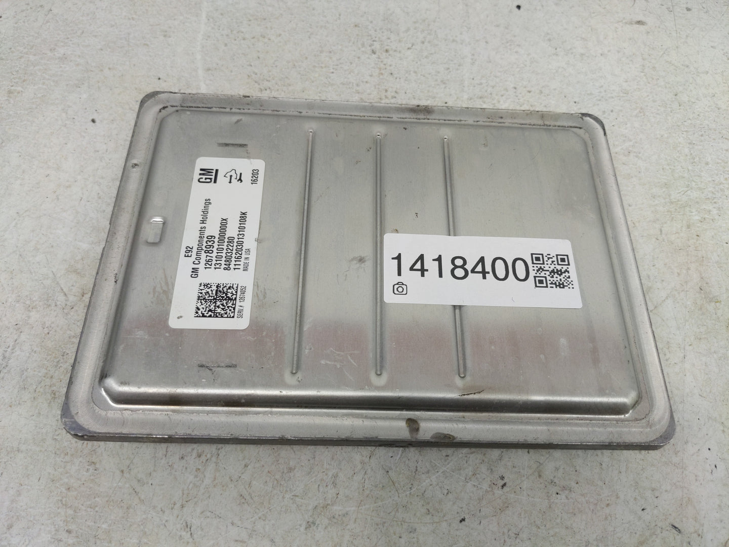 2016-2018 Chevrolet Silverado 1500 PCM Engine Control Computer ECU ECM PCU OEM P/N:12678939 12674052 Fits Fits 2016 2017 201