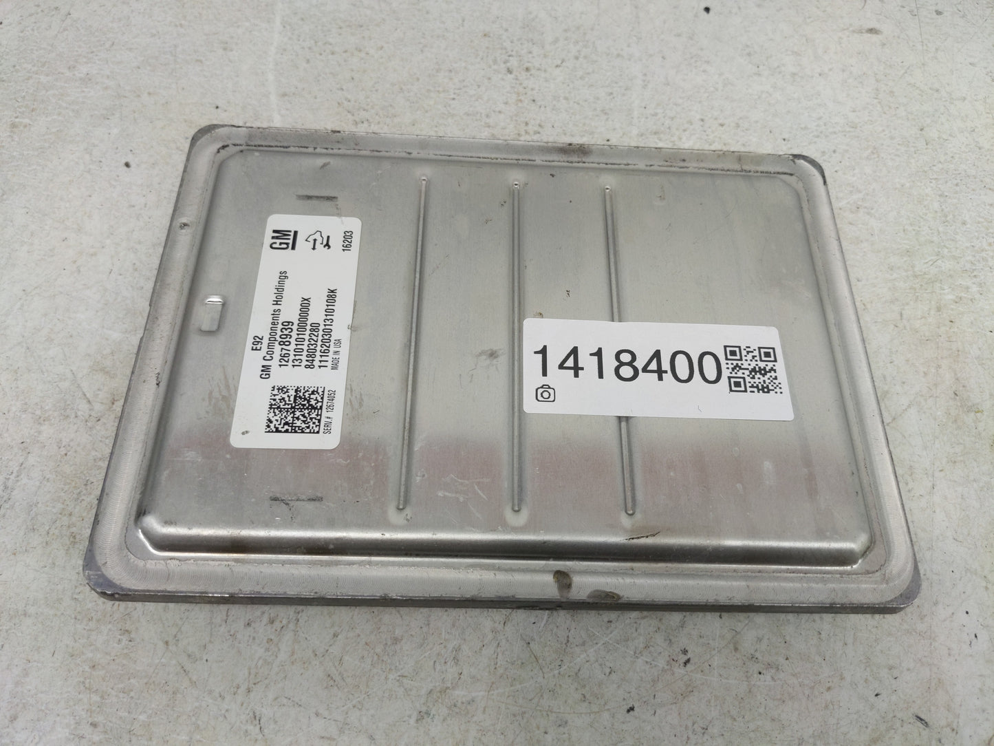 2016-2018 Chevrolet Silverado 1500 PCM Engine Control Computer ECU ECM PCU OEM P/N:12678939 12674052 Fits Fits 2016 2017 201