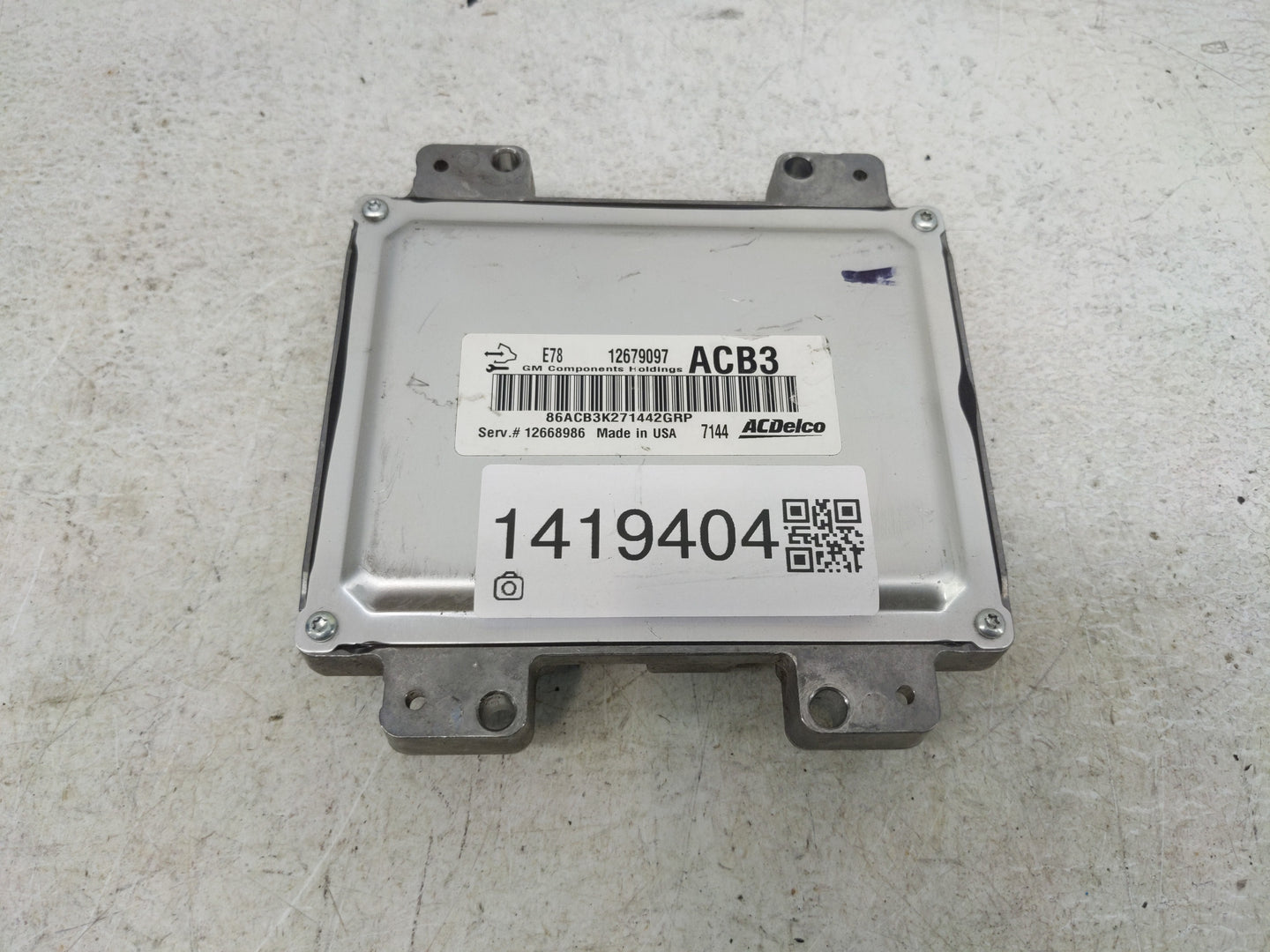 2016-2018 Chevrolet Silverado 1500 PCM Engine Control Computer ECU ECM PCU OEM P/N:12679097 Fits Fits 2016 2017 2018 OEM Use