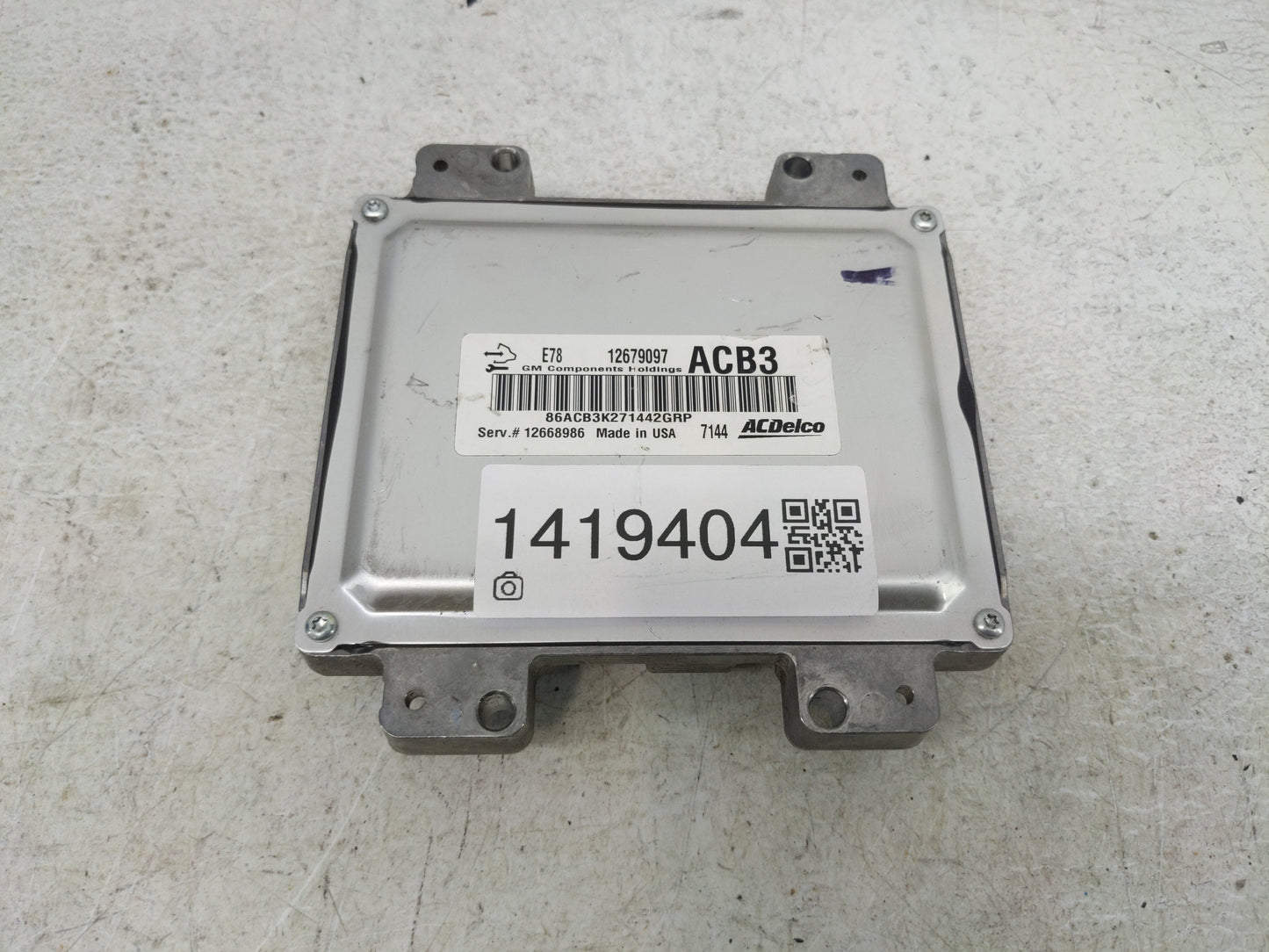 2016-2018 Chevrolet Silverado 1500 PCM Engine Control Computer ECU ECM PCU OEM P/N:12679097 Fits Fits 2016 2017 2018 OEM Use