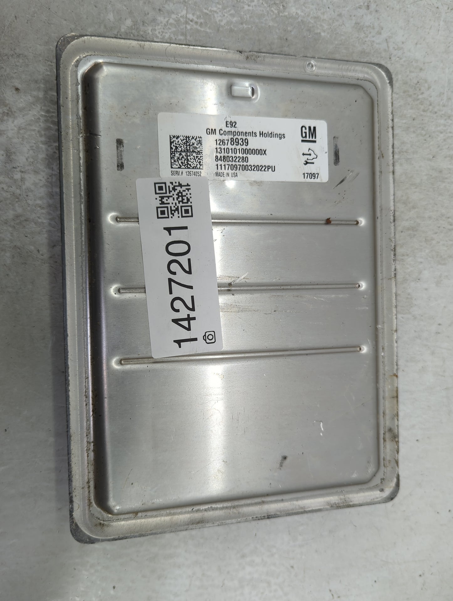 2016-2018 Chevrolet Silverado 1500 PCM Engine Control Computer ECU ECM PCU OEM P/N:848032280 12678939 Fits Fits 2016 2017 20