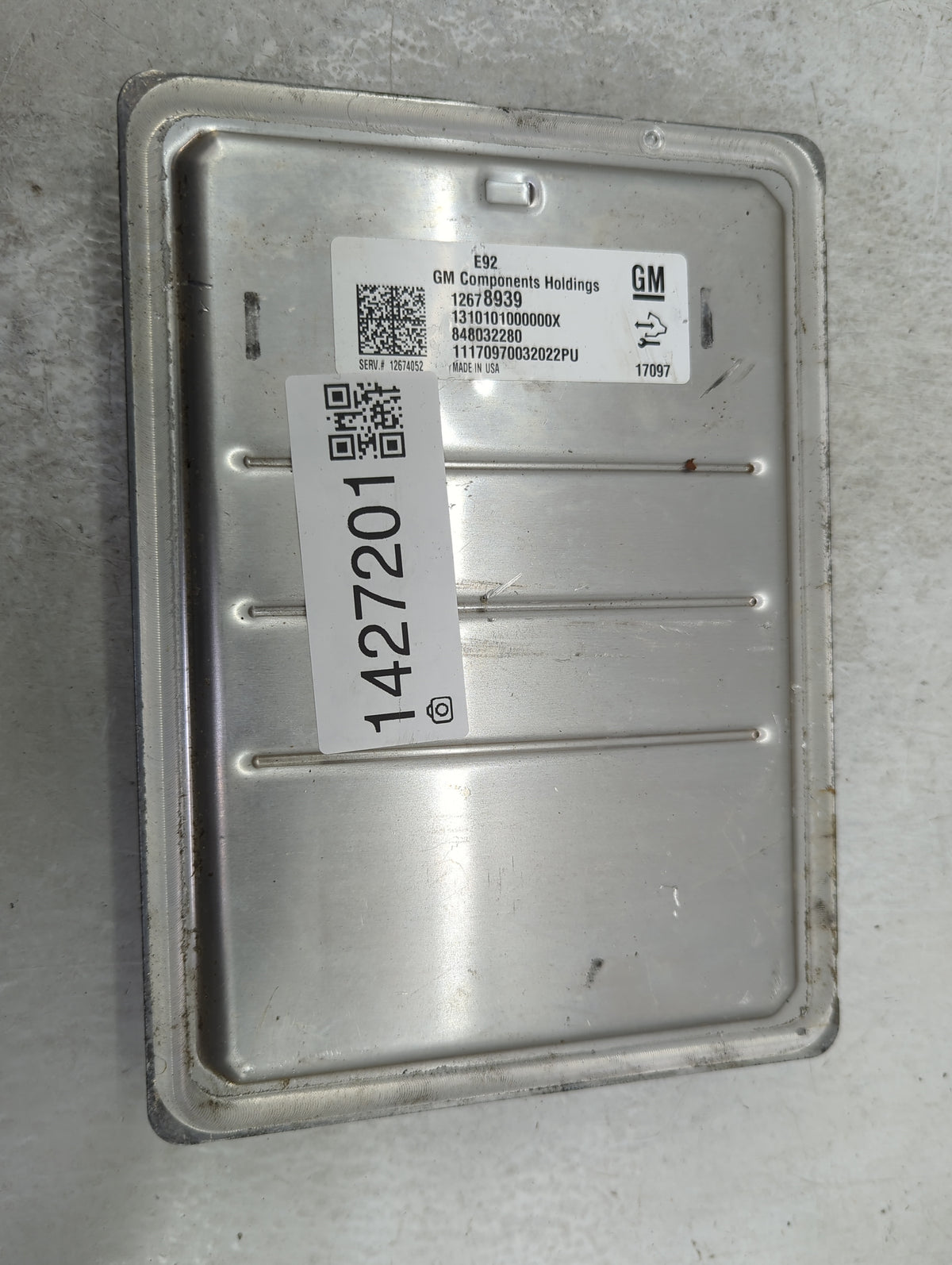 2016-2018 Chevrolet Silverado 1500 PCM Engine Control Computer ECU ECM PCU OEM P/N:848032280 12678939 Fits 2016 2017 2018 OE