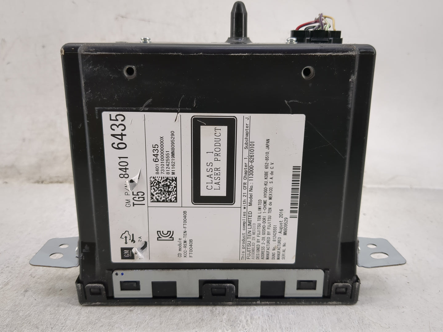 2015-2019 Chevrolet Silverado 1500 Radio AM FM Cd Player Receiver Replacement P/N:84016435 113000-62610101 Fits OEM Used Aut