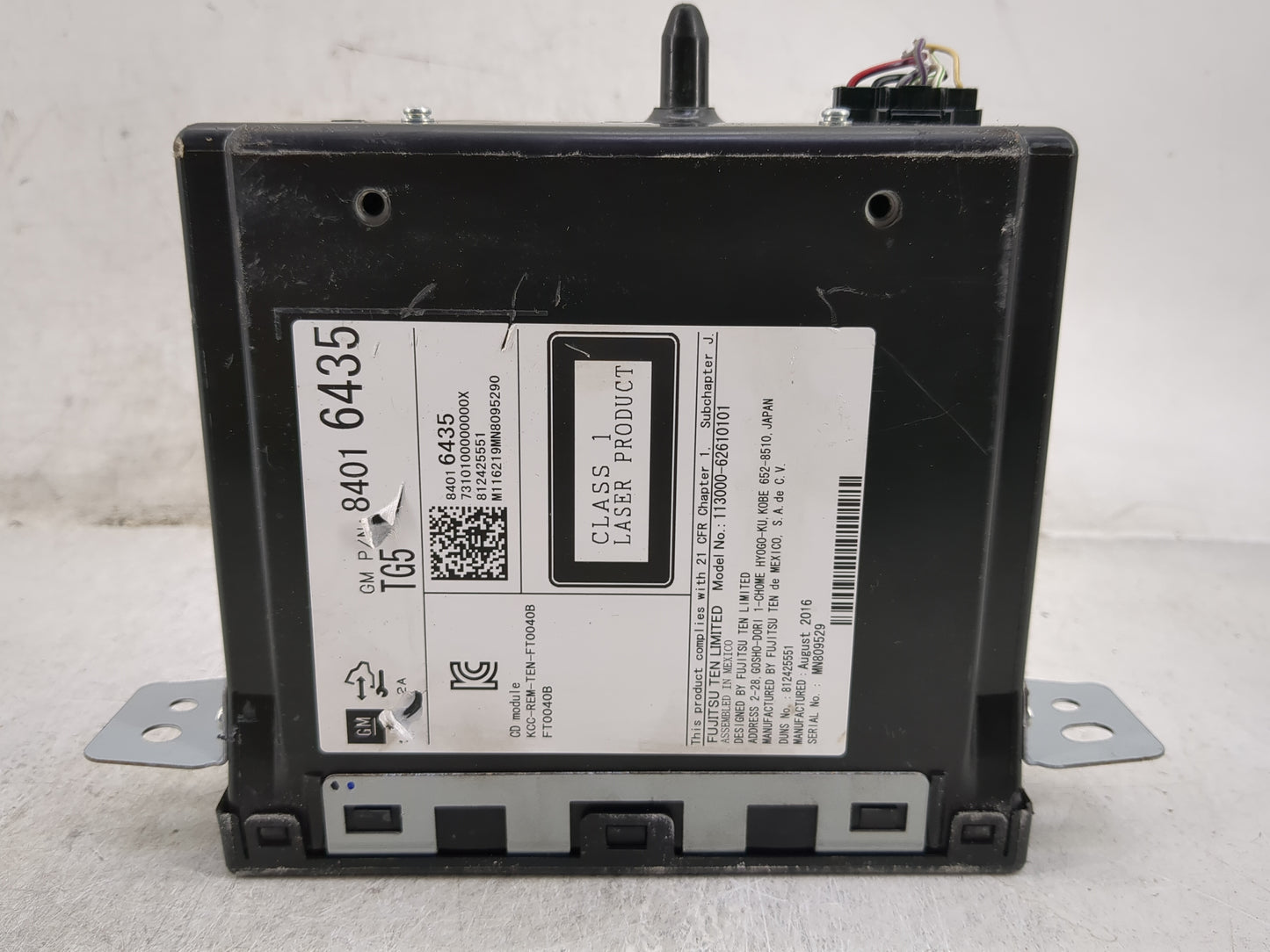 2015-2019 Chevrolet Silverado 1500 Radio AM FM Cd Player Receiver Replacement P/N:84016435 113000-62610101 Fits OEM Used Aut