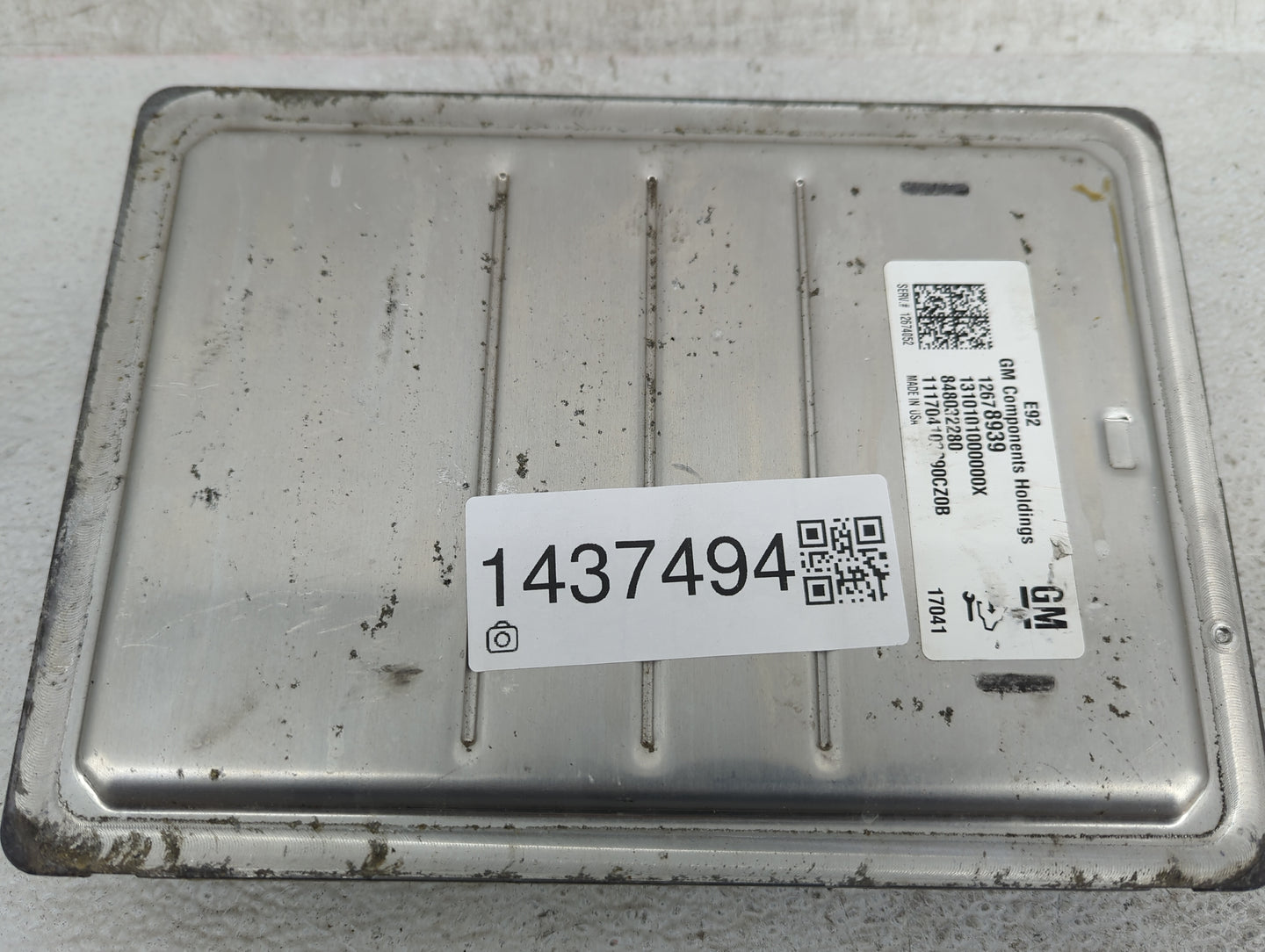 2016-2018 Chevrolet Silverado 1500 PCM Engine Control Computer ECU ECM PCU OEM P/N:12678939 12674052 Fits Fits 2016 2017 201