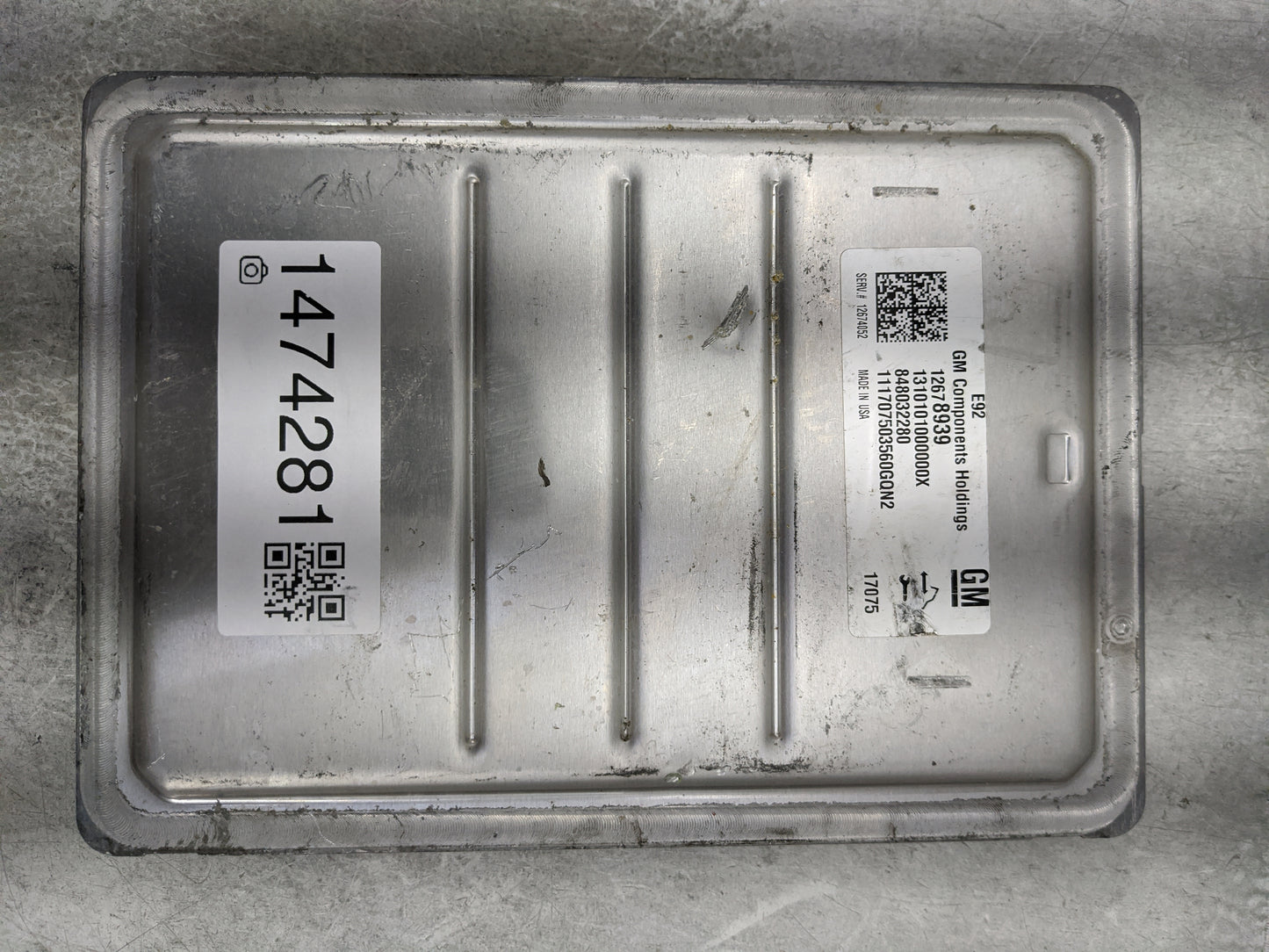 2016-2018 Chevrolet Silverado 1500 PCM Engine Control Computer ECU ECM PCU OEM P/N:12678939 12674052 Fits Fits 2016 2017 201