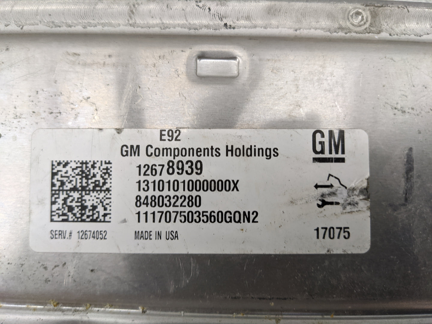 2016-2018 Chevrolet Silverado 1500 PCM Engine Control Computer ECU ECM PCU OEM P/N:12678939 12674052 Fits Fits 2016 2017 201