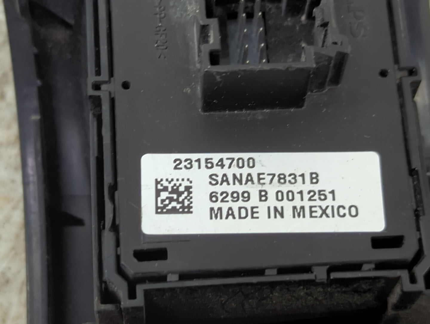 2014-2019 Chevrolet Silverado 1500 Master Power Window Switch Replacement Driver Side Left P/N:23154700 SANAE7831B Fits OEM 