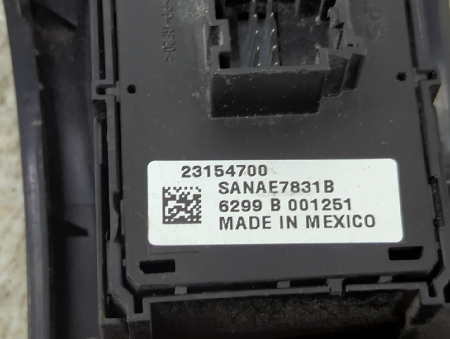 2014-2019 Chevrolet Silverado 1500 Master Power Window Switch Replacement Driver Side Left P/N:23154700 SANAE7831B Fits OEM 