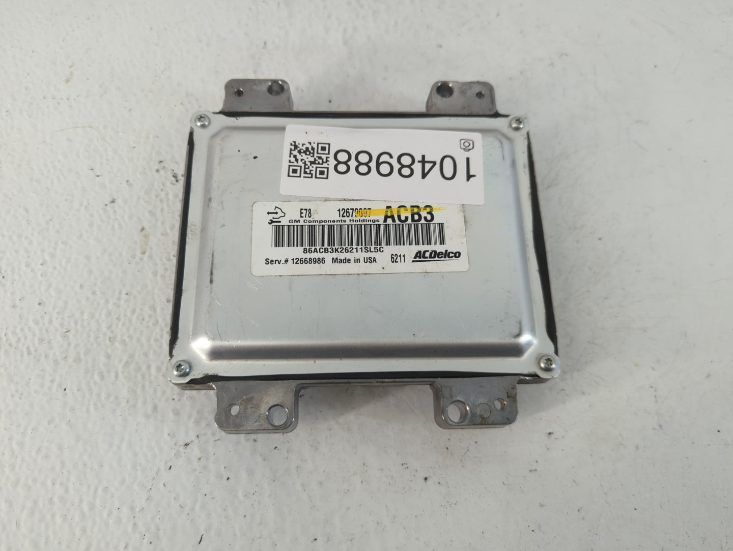 2017-2019 Chevrolet Sonic PCM Engine Control Computer ECU ECM PCU OEM P/N:1267097 12692201 Fits Fits 2017 2018 2019 2020 202