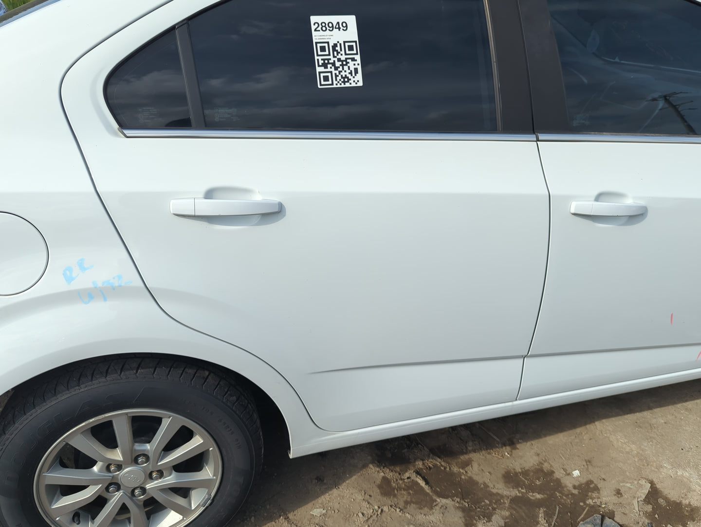 2012-2019 Chevrolet Sonic Passenger Rear Door Oem - Oemusedautoparts1.com