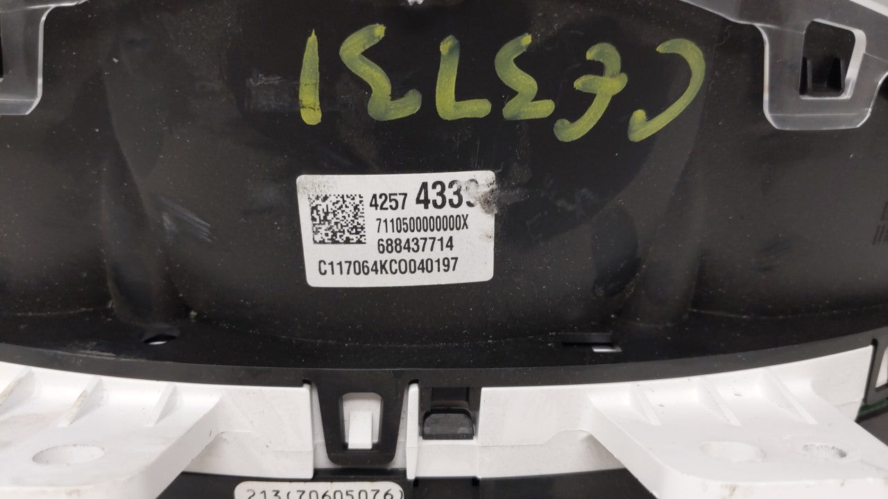 2017-2019 Chevrolet Sonic Instrument Cluster Speedometer Gauges P/N:42693977 42574339 Miles:42K Fits Fits 2017 2018 2019 OEM