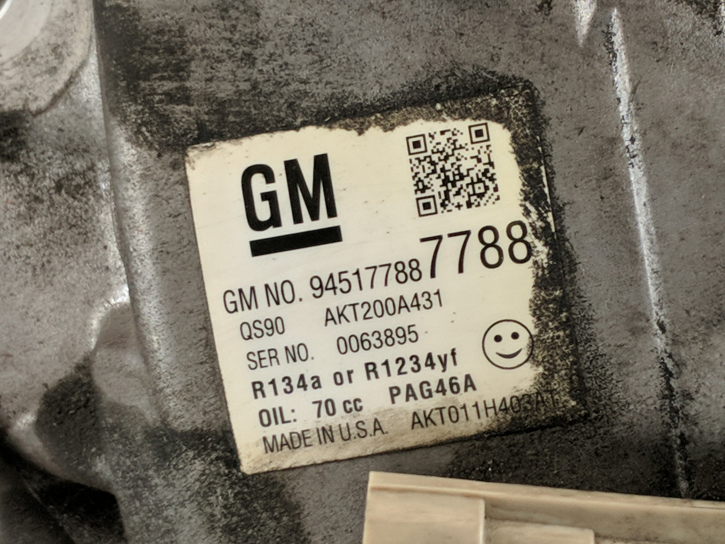 2013-2018 Chevrolet Sonic Air Conditioning A/c Ac Compressor Oem - Oemusedautoparts1.com