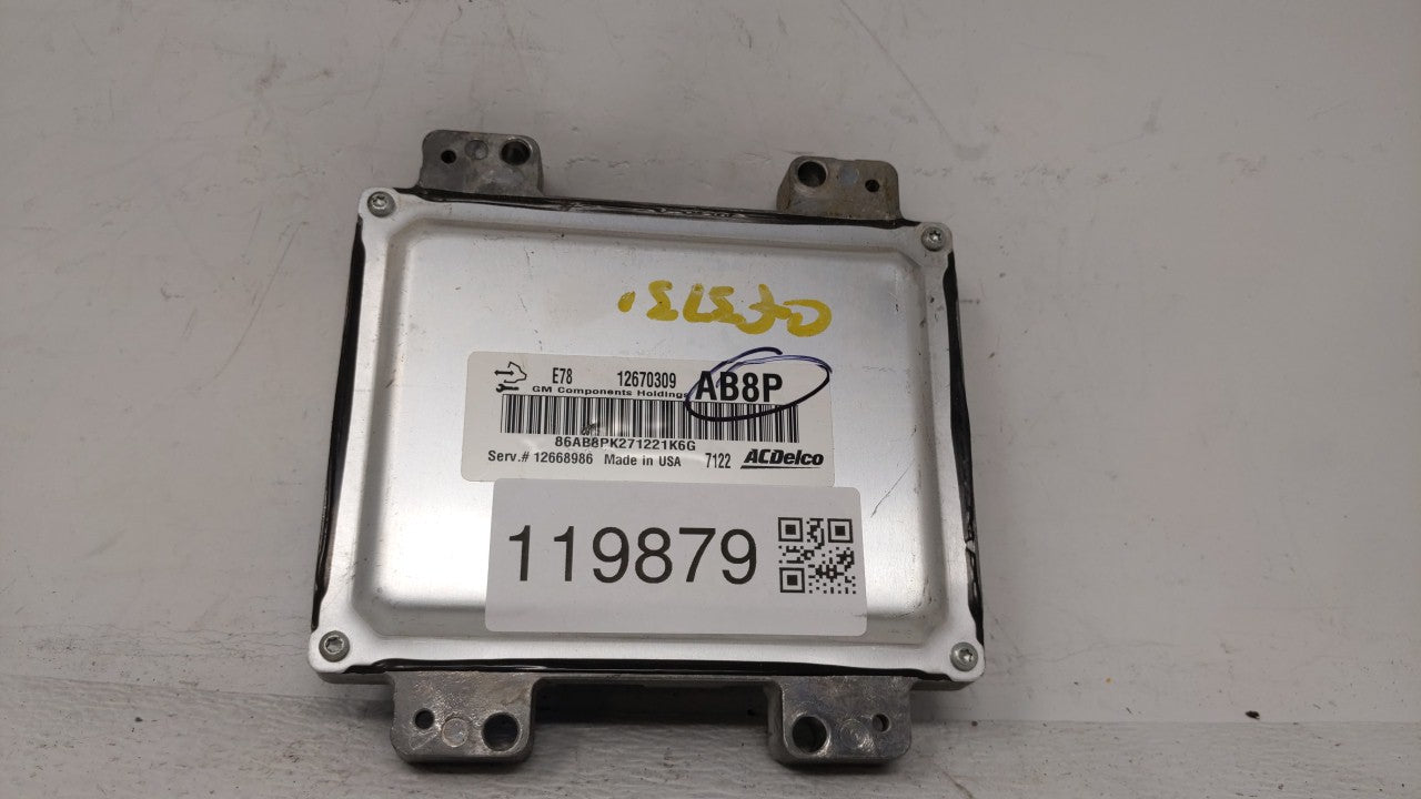 2017-2018 Chevrolet Sonic PCM Engine Control Computer ECU ECM PCU OEM P/N:12679097 12670309, 12695536 Fits Fits 2017 2018 20